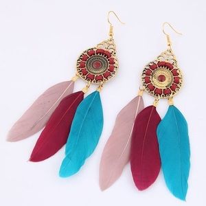 Feather earrings